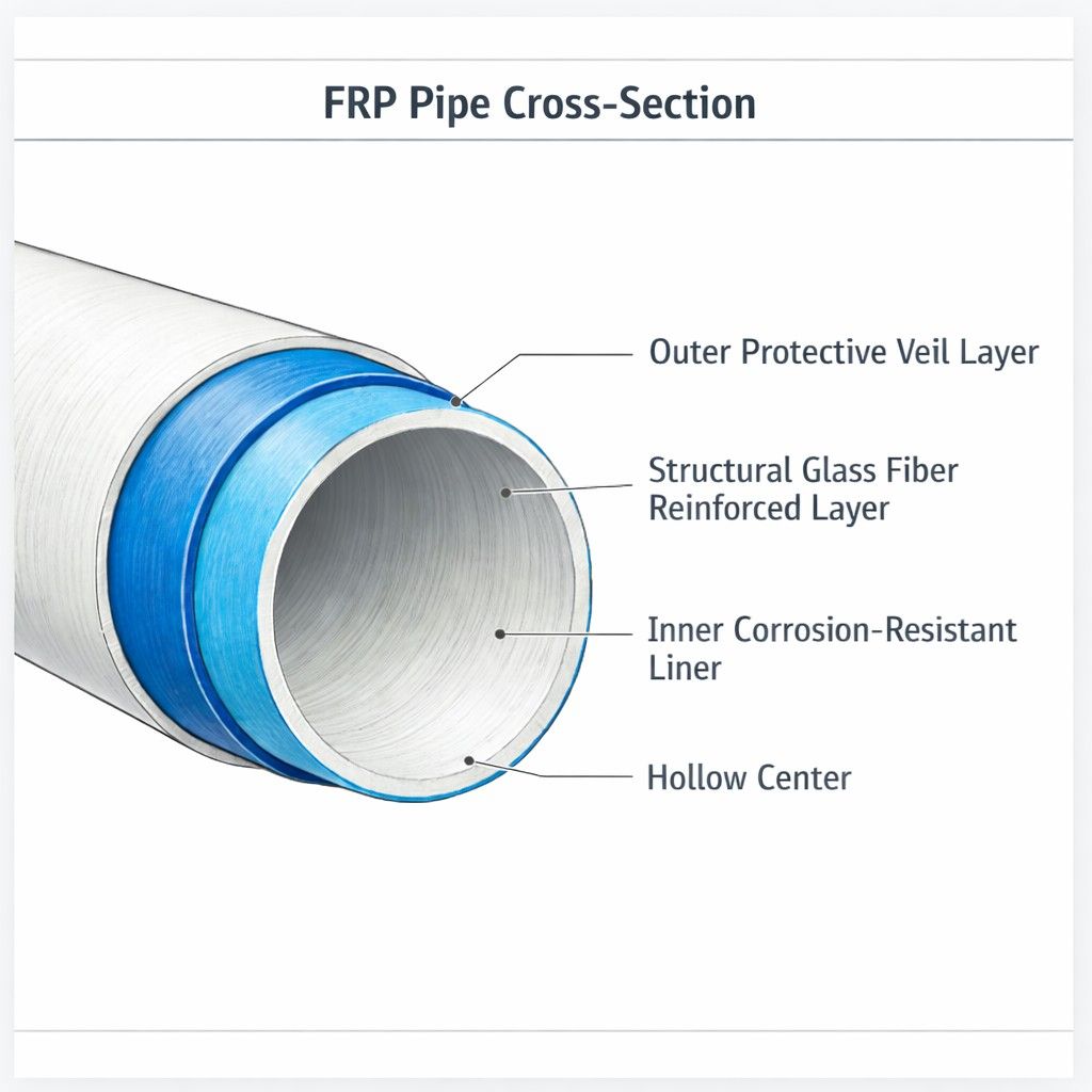 FRP-pipe-cross-section