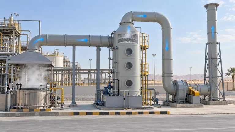 frp-scrubber-ducting-stack-industrial-fume-control